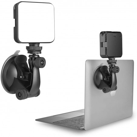W64 Kit d'éclairage de vidéoconférence avec trépied - Autonome sur batterie - Couleur du blanc ajustable - Ajustable 38cm à 1m