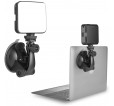 W64 Kit d'éclairage de vidéoconférence avec trépied - Autonome sur batterie - Couleur du blanc ajustable - Ajustable 38cm à 1m