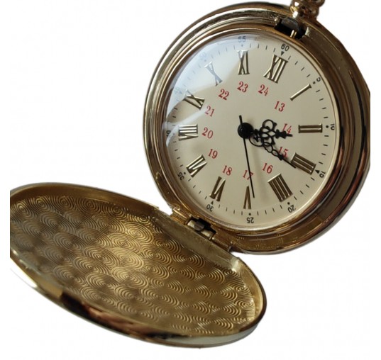 Montre à gousset TO MY SON I Love You Forever couleur or avec chaîne
