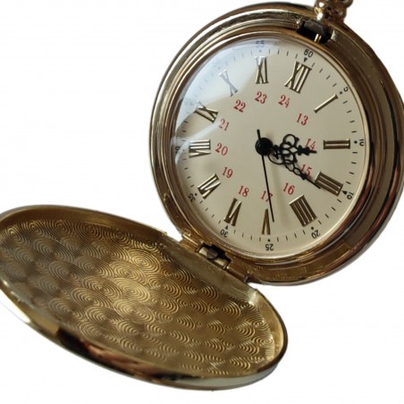 Montre à gousset TO MY SON I Love You Forever couleur or avec chaîne
