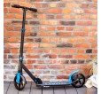LIVOO MOBI100 - Trottinette adulte noir & bleu - Pliable - Ultra légère - Matière Alu -  Suspension avant - Grandes roues