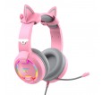 GAMENOTE H2233d Casque gaming fille rose avec oreilles de chat éclairage RGB pour PC & console - Haut-parleur 50mm GAMENOTE H2233d Casque gaming fille rose avec oreilles de chat éclairage RGB pour PC & console - Haut-parleur 50mm