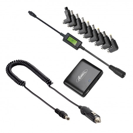 ADVANCE CHG-C090 Chargeur universel prise allume-cigare 90W 3 en 1 pour Ordinateur Portable / Tablette / Smartphone
