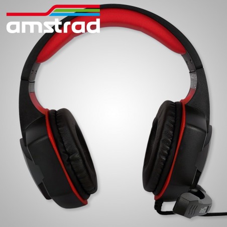 Casque AMSTRAD H555-ROUGE