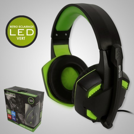 Casque AMSTRAD H555-VERT