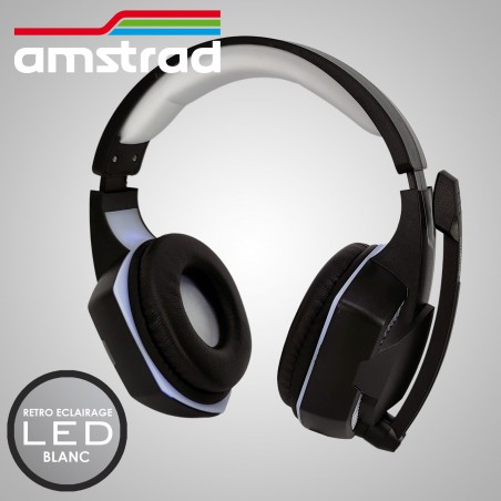 Casque AMSTRAD H555-BLANC