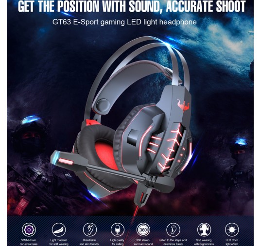 Casque OVLENG GT63-RED