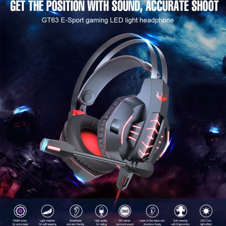 Casque OVLENG GT63-RED
