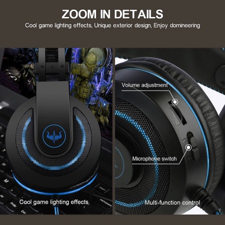 Casque OVLENG GT65-BLUE