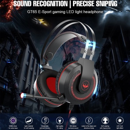 Casque OVLENG GT65-RED